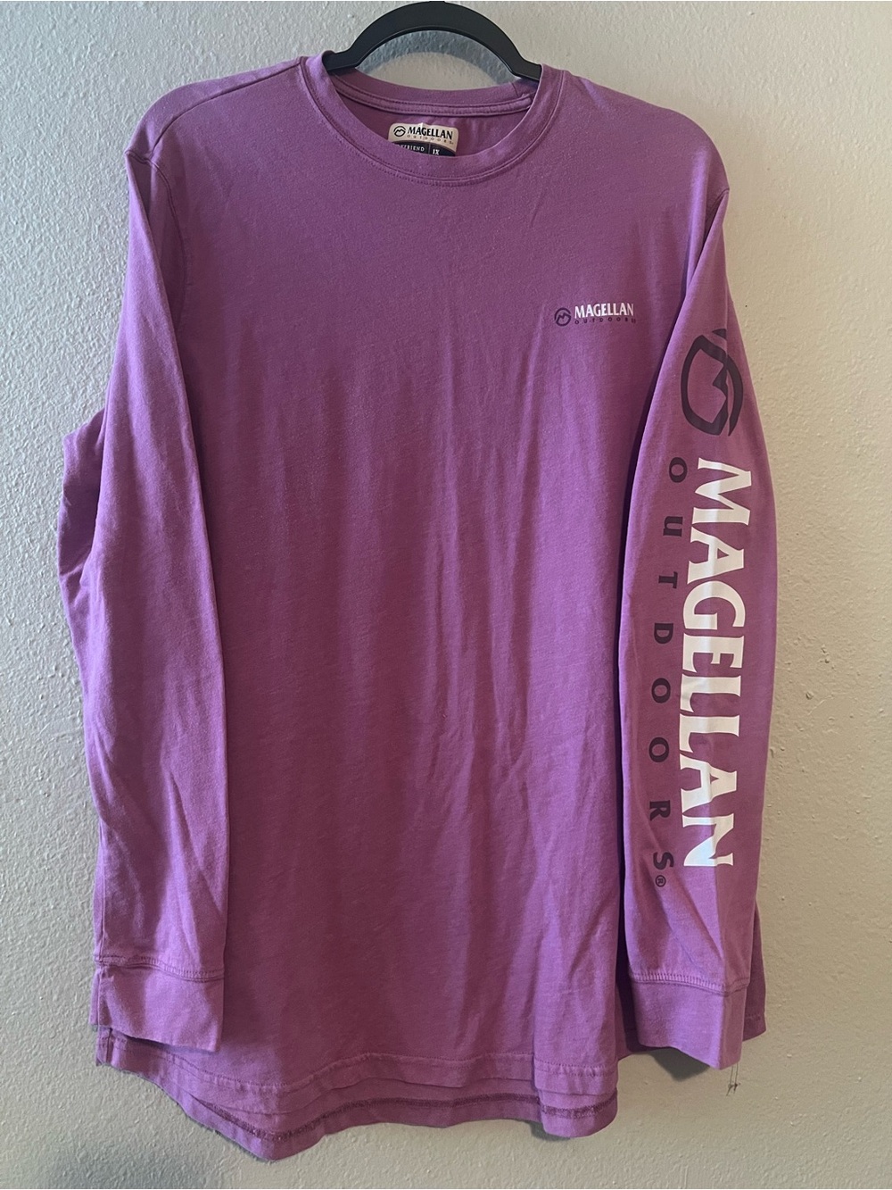 Magellan Outdoors Boyfriend Fit 1X Ladies Fishing T-Shirt Long Sleeve